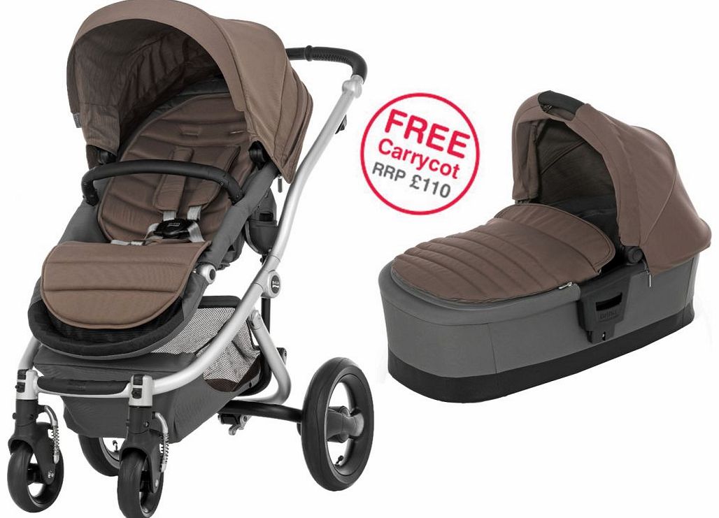 Britax Affinity Silver Stroller Fossil Brown 2014