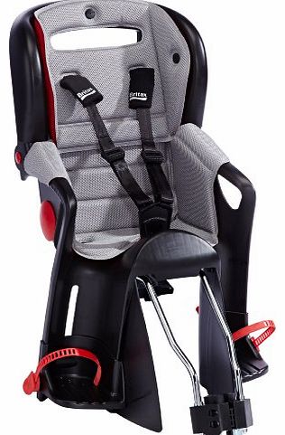 Britax Jockey Comfort Kids Bike Seat (Red/Grey) (9kg - 22kg)-Reversible
