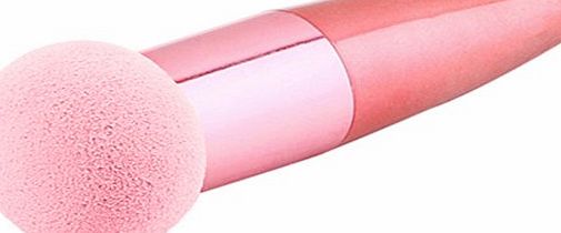 Broadfashion Flawless Cosmetic Makeup Brushes Set Liquid Cream Powder Foundation Sponge Brush (Pink)