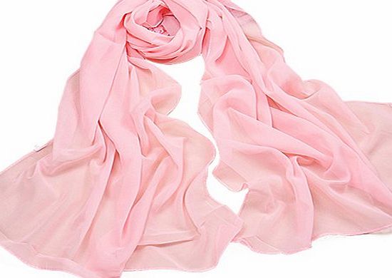 Broadfashion Womens Long Soft Summer Scarves Ladies Beach Scarf Scarfs (Pink)