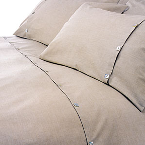 Brompton Pillowcase- Stone- Boudoir