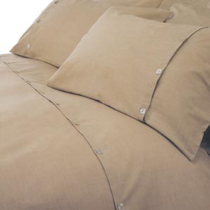 Brompton Slub Boudoir Pillowcase- Flax