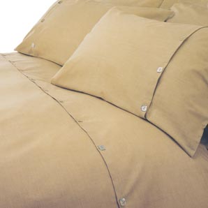 Slub Boudoir Pillowcase- Sandstone