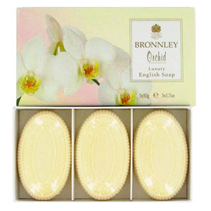 Bronnley Orchid Soap 3 x 50g