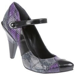 Female Abrasivato Snake C3 Leather Upper Leather/Other Lining in Black Purple, Grey Mix