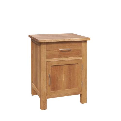 Brooklyn Oak bedside 1 door 1 drawer