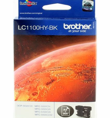 BROTHER  Original LC1100HYBK High Yield Black Cartridge LC1100HB