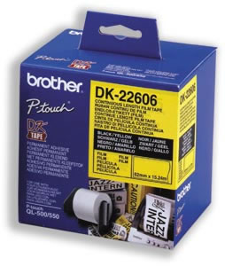 Brother Label Continuous Film 62mmx15.24m Yellow