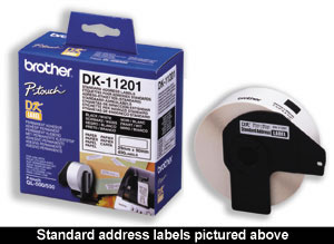 Brother Label Continuous Paper Tape 12mmx30.48m