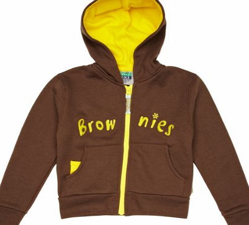 Brownie Hooded Girls Sweatshirt Brown C36IN