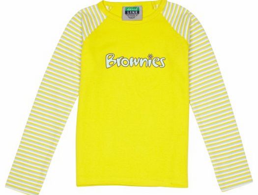 Brownie Long Sleeve Girls T-Shirt Yellow C30IN