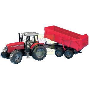 Massey Ferguson 8240 with Tipping Trailer