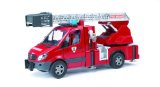 Mercedes Benz Fire Engine with Ladder, Water Pump and Light and Sound Module