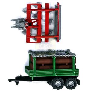 Bruder Timber Trailer and Cultivator 1 128 Scale