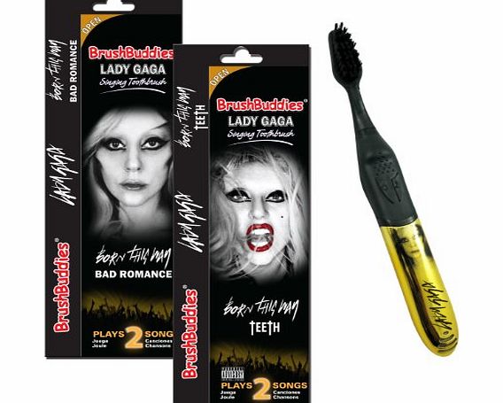 BrushBuddies Lady Gaga featuring (Born This Way amp; Bad Romance) 00329-24 Singing Manual Toothbrush
