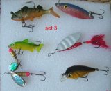 6 fishing lure / hooks....set 3