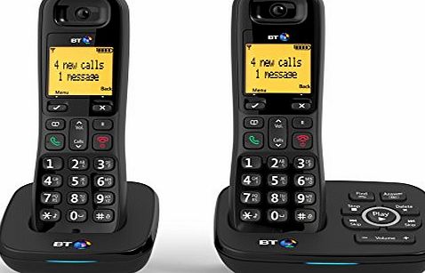 BT 1600 Cordless DECT Home Phone with Digital Answer Machine (Twin Handset Pack)