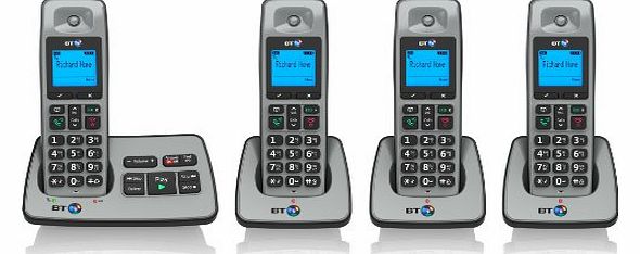 2500 Cordless DECT Phone with Answer Machine (Pack of 4)