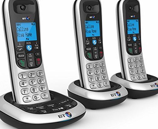 BT 2700 Nuisance Call Blocker Cordless Home Phone with Digital Answer Machine (Trio Handset Pack)