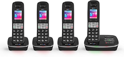 BT 500 Advanced Call Blocker Cordless Home Phone (Quad Handset Pack)