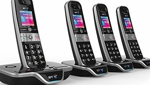 BT 8600 Advanced Call Blocker Cordless Home Phone with Answer Machine (Quad Handset Pack)