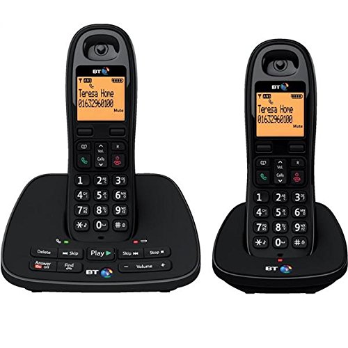 BT 1500 TWIN Cordless Phone with Answering Machine ( DECT,Hands Free Functionality )