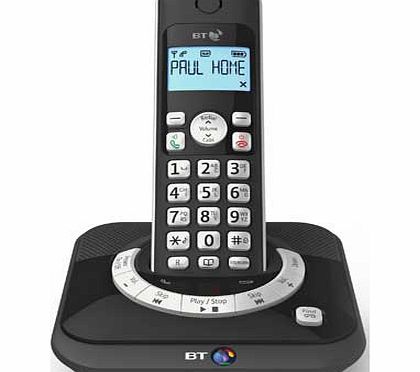 BT Cordless Telephone with Answer Machine - Single