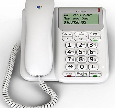 BT Decor 2200 Corded Telephone - White (Certified Refurbished)