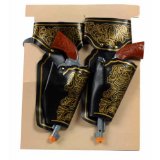 Budgies Ltd Cowboy Guns With Holster Twin Costume Accessory