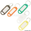 BULK Assorted Colour Keyring Tags and Rings Pack