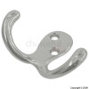 BULK Chrome Plated Twin Robe Hooks Pack of 5