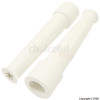 White Large Size Rubber Tap Swirls For