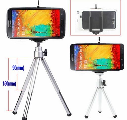 Bulk4buy Aluminum Camera Shooting Tripod Mount Holder for Samsung Galaxy S5 Note 3 Note 2 S4 S3 S2