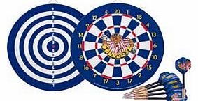 Bullseye Dartboard; 2 Sets Of 3 Darts