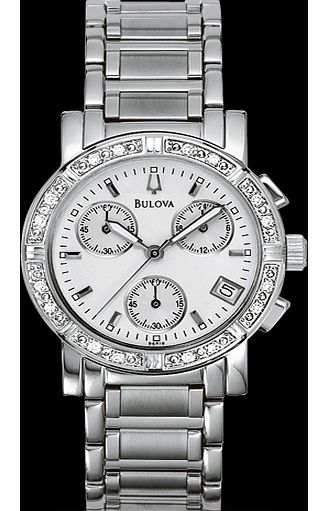 Bulova Chronograph Ladies Watch 96R19
