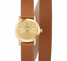 Bulova Ladies Dress Brown Leather Strap Watch