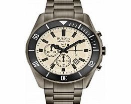 Bulova Mens Marine Star Grey Chronograph Watch