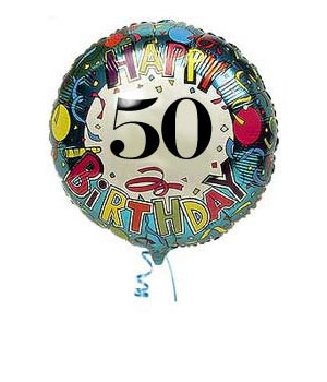 Bunches.co.uk 50th Birthday Balloon