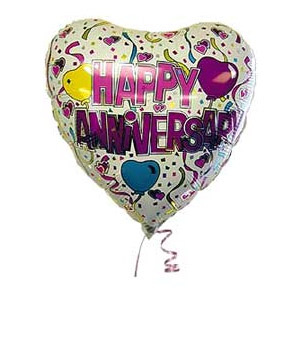 Bunches.co.uk Happy Anniversary Balloon