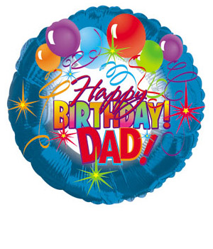 Bunches.co.uk Happy Birthday Dad Balloon BBDAD
