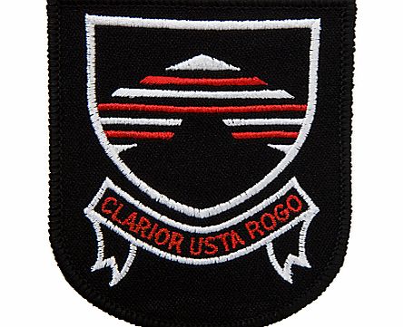 Bungay High School Blazer Badge, Black/Red