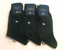 Burberry Plain Navy Pack of Three Socks