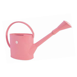 Burgon and Ball Pink Metal Watering Can - 5 litres