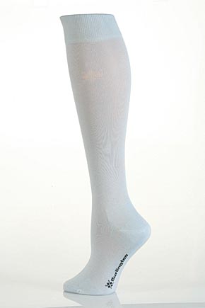 Burlington Ladies 1 Pair Burlington Universal Plain Cotton Knee High Sock In 11 Colours Royal Blue