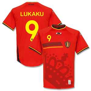 Burrda Belgium Home Lukaku Shirt 2014 2015