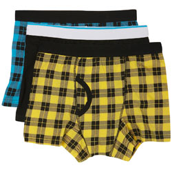 3 Pack Bright Check Trunks