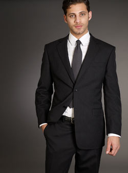 Balmain Black Stripe Suit Jacket