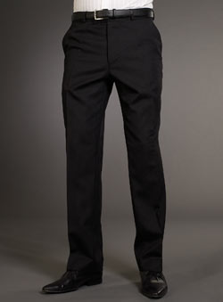 Balmain Black Stripe Suit Trousers