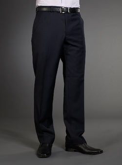 Balmain Navy Stripe Suit Trousers