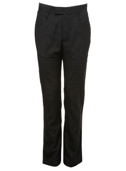 Black 5 Pocket Pinstripe Trousers